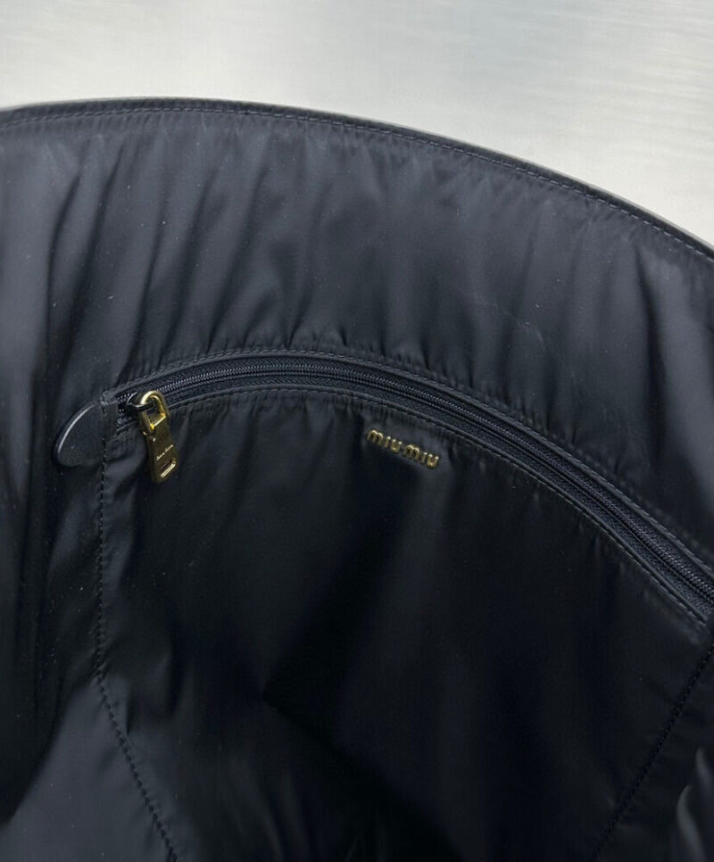 Miumiu Leather Shoulder Bag 5BC117 Black